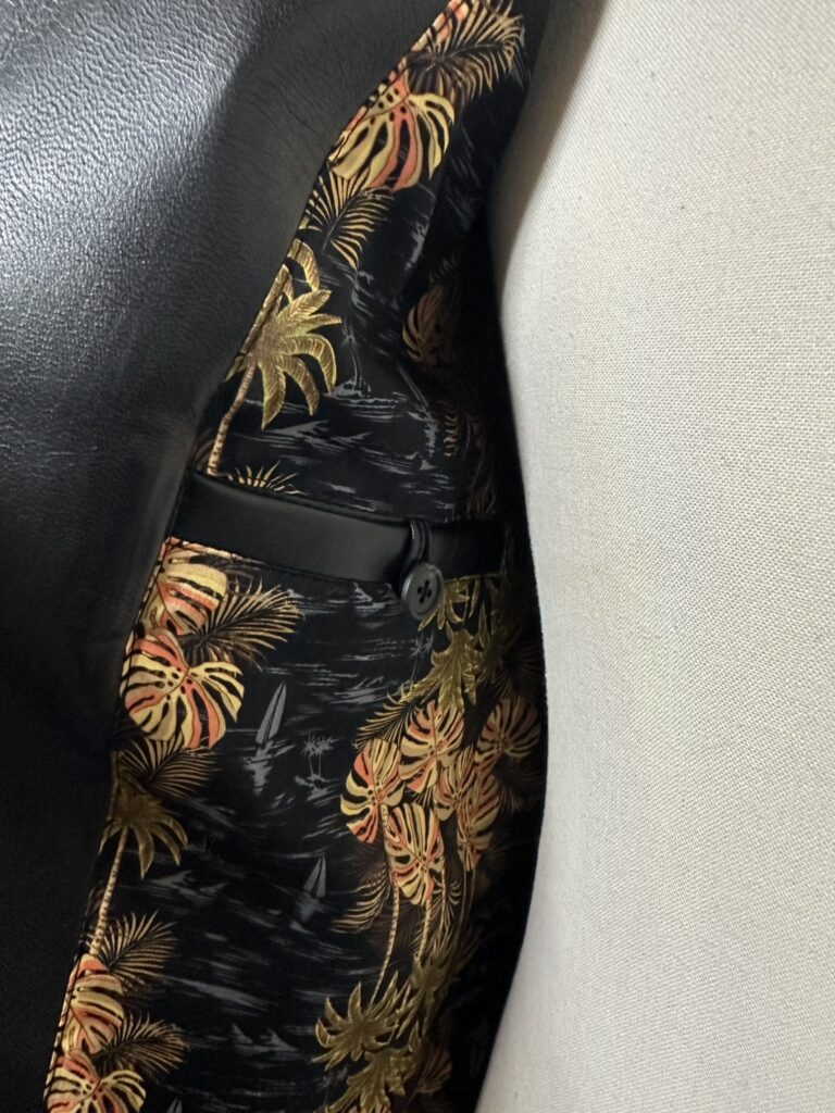 leather cardigan men